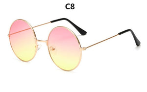 2019 Burst metal circular fashion sunglasses